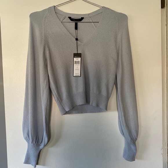 BCBGMaxAzria Sweaters - NWT BCBG MAXAZRIA PUFF SLEEVE CROP SWEATER